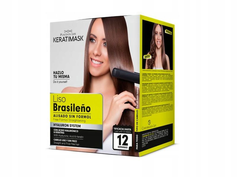 PLACENTA LIFE Zestaw do prostowania Liso Brasileno Keratimask zdjęcie 1