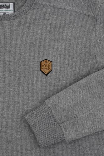 Sweter ze skórką Arsen szary Rozmiar - 3XL na Arena.pl