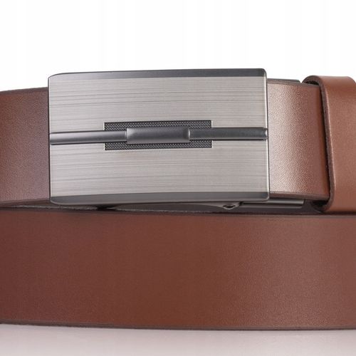 Pasek SKÓRZANY Męski SEPHER Automat BRĄZOWY spodni na Arena.pl