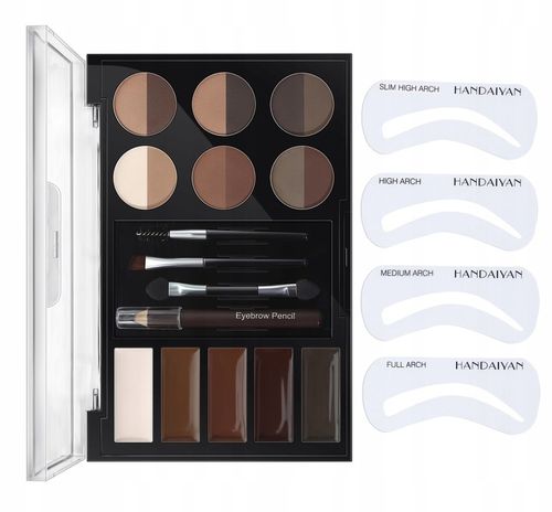 Paleta Do Makijażu Brwi Pomada Cienie Wosk Szablon na Arena.pl