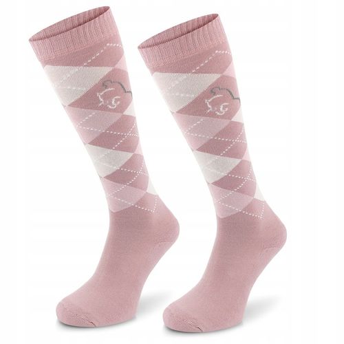 Wygodne bawełniane skarpety do jazdy konno w romby Comodo 80% bawełny 35-38 na Arena.pl