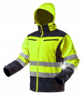 NEO KURTKA ROBOCZA SOFTSHELL OSTRZEGAWCZA ODPINANY KAPTUR ŻÓŁT 81-700XXL/56