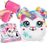 PROJEKT PLUSZ ZESTAW FRYZURKI MASKOTKA KOTEK Z AEROGRAFEM KLEJNOTKA EPEE