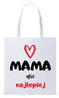 Dla Mamy Mamusi Prezent Torba Eco Biała Shopper Z Nadrukiem Ze Zdjęciem