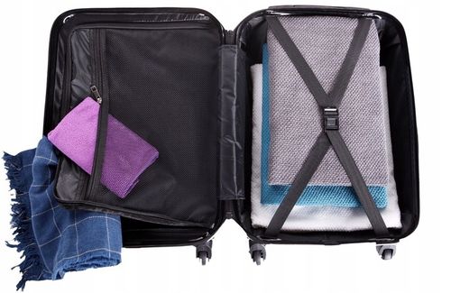 KOMPLET ZESTAW WALIZEK PODRÓŻNYCH BAGIA 3szt. AMSTERDAM na Arena.pl