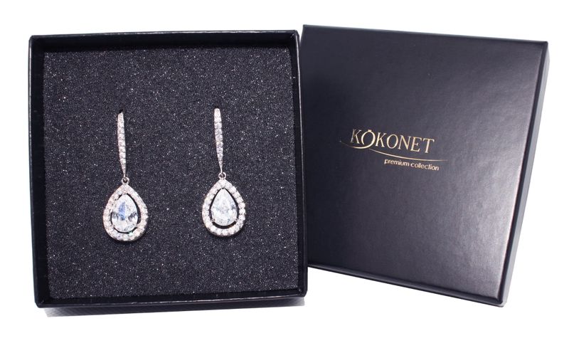 Kolczyki ślubne IVETTE silver zdjęcie 1