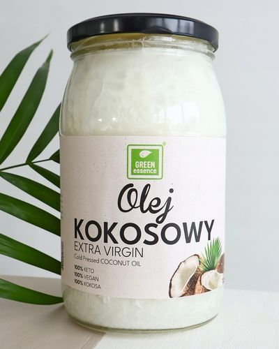OLEJ KOKOSOWY nierafinowany extra virgin 900ml extra tłoczony na zimno na Arena.pl