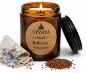Świeca sojowa zapachowa Biały Len 150 ml Styrta No.25