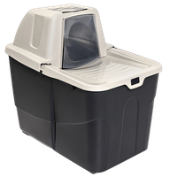 Kuweta dla kota zamykana PURRPRIVACY BUXO CLOSE jasnoszary 58x39x56cm