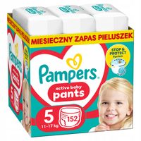 PAMPERS PANTS 5 ROZMIAR PIELUCHOMAJTKI DLA DZIECI 12-17kg GIGA ZAPAS 152szt
