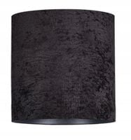 Abażur cylindryczny czarny 16/17,5 cm tkanina aksamit BARREL Nowodvorski