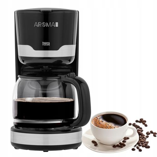 Ekspres do kawy przelewowy 1,5L 1000W szklany podtrzymanie temp Teesa na Arena.pl