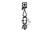 TRALKA NR 02 WYGIĘTA ŻELIWNA OGRODZENIOWA NA OGRODZENIE