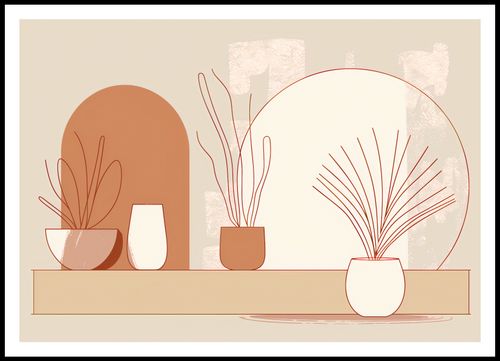 Plakat 100x70cm Widok Roślin na Arena.pl