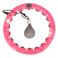 Hula hop z wypustkami HMS 28cm RÓŻOWE DO 88CM
