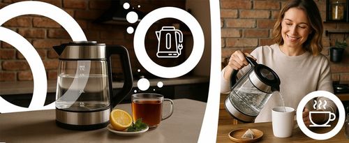 DUŻY CZAJNIK ELEKTRYCZNY 1,7L REGULACJA TEMPERATURY PODŚWIETLANY RGB na Arena.pl