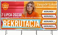 BANER REKLAMOWY 100x50cm projekt w cenie DUŻY WYBÓR REKRUTACJA DO SZKOŁY