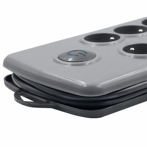 QOLTEC LISTWA ANTYPRZEPIĘCIOWA 8 GNIAZD 2,5M SZARA na Arena.pl