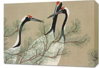 Obraz 70x50cm Cranes, Sekka Japoński Vintage do Salonu