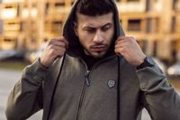 Bluza męska z kapturem antracyt Asman Rozmiar - XL