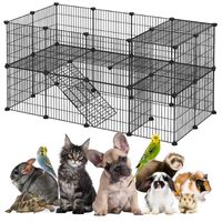 Kojec Klatka Zagroda Metalowa dla Królików Małych Zwierząt Wybieg Składany