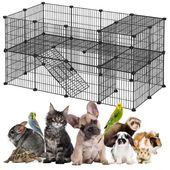 Kojec Klatka Zagroda Metalowa dla Królików Małych Zwierząt Wybieg Składany