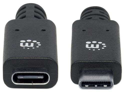 PRZEDŁUŻACZ USB C-C M/F 0,5m USB3.1 SuperSpeed+ 5A  Manhattan 355230 na Arena.pl