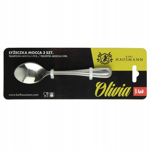 KPL. ŁYŻECZEK MOCCA OLIVIA 3SZT - DO KAWY, DESERÓW I ELEGANCKICH STOŁÓW na Arena.pl