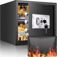 USZKODZONY Sejf ognio- i wodoodporny 35L z półką i alarmem na dokumenty A4