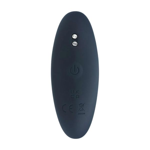 Vibrating Silicone Prostate Stimulator Anal Plug - S - Black zdjęcie 4