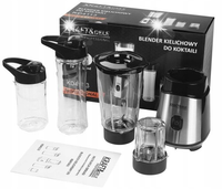 BLENDER KIELICHOWY DO KOKTAJLI 1500W + 2 BUTELKI KRAFT&DELE KD4113 SOLIDNY