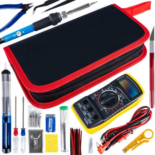 Kompletny Zestaw Lutowniczy 40 el. z Multimetrem i Grotem – Hobby na Arena.pl