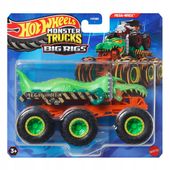 HOT WHEELS MONSTER TRUCKS BIG RIGS 6-KOŁOWA CIĘŻARÓWKA 1:64 CAGE RATTLER