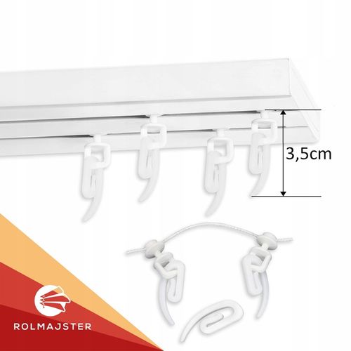 Karnisz sufitowy podwójny PCV 320 cm szyna sufitowa II TOROWA na Arena.pl