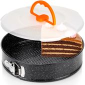 Forma Granitowa Tortownica Rozpinana z Pokrywką do Pieczenia Ciasta 28 cm