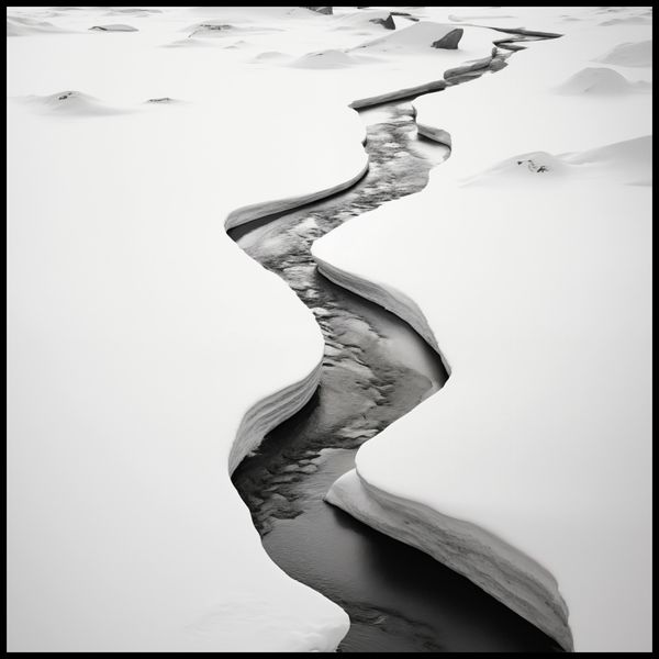 Plakat 100x100cm Szczeliny Mrozu zdjęcie 2