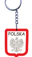 brelok drewniany 5 szt. polska 4 cm.