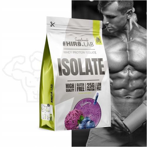 Izolat Białka BIAŁKO 700 g WPI ISO Whey Protein Isolate Jagoda HIRO na Arena.pl