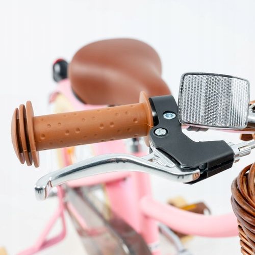 Bezpieczny Różowy rowerek dziecięcy 16" dla dziewczynki 4 5 lat na prezent na Arena.pl