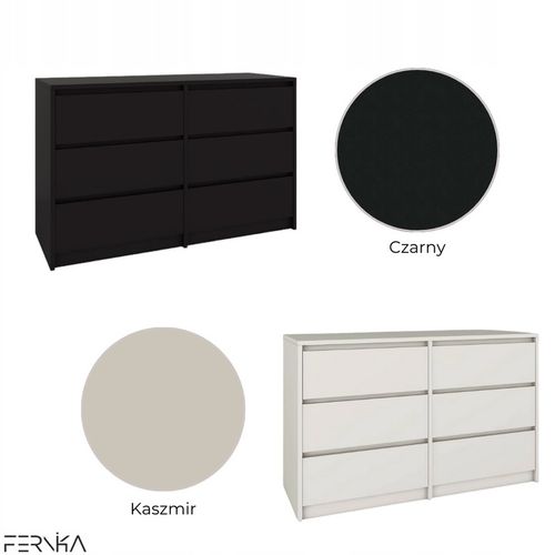 Komoda z 6 Szufladami – Funkcjonalność i Styl w Jednym! | 120x77x43 cm na Arena.pl