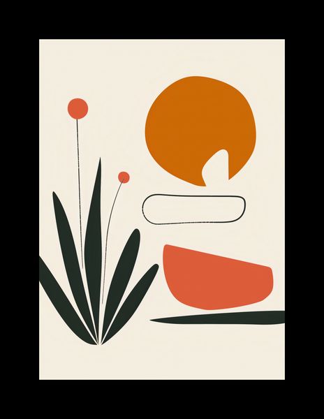 Plakat 13x18cm Abstrakcyjny Zen zdjęcie 2
