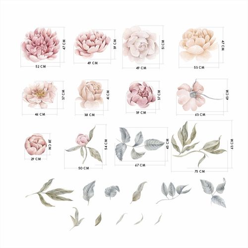 Naklejki Piwonie i Róże DK441 na Arena.pl
