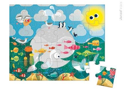 Janod - Puzzle w walizce Ocean na Arena.pl