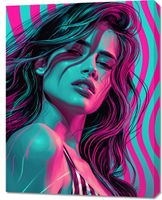 Obraz 70x90cm Neonowy Wzrok