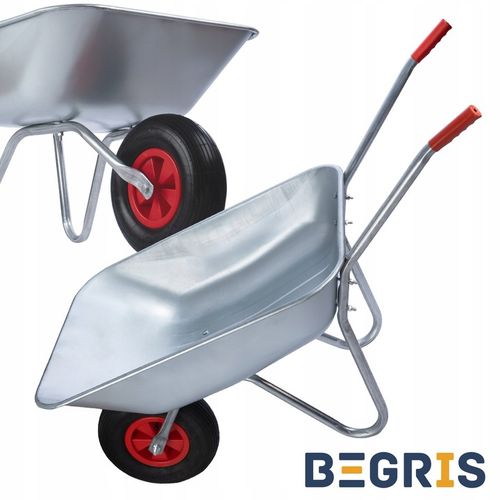 TACZKA OGRODOWA BUDOWLANA MOCNA OCYNKOWA WÓZEK OGRODOWY 120L LEKKA TACZKI na Arena.pl