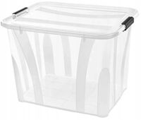 KON-PLAST - Pojemnik na zabawki plastikowy - SOLIDNE - pudełko kosz - 55 L