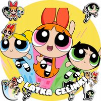 OPŁATEK NA TORT 30CM - POWER GIRLS ATOM.ÓWKI + IMIĘ + GRATIS! 24CM 26CM