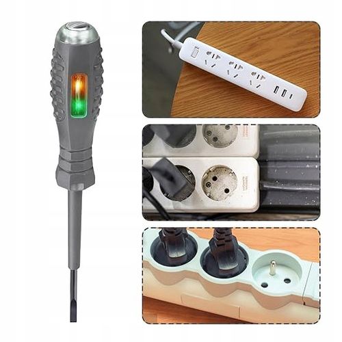 ŚRUBOKRĘT PROBÓWKA PRÓBNI NEONÓWKA TESTER PRĄDU NAPIĘCIA 12-240V diody na Arena.pl