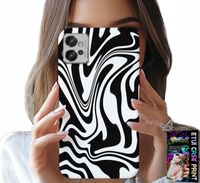 ETUI DO MOTOROLA G32 - CZARNO BIAŁA ABSTRAKCJA + FOLIA HYDR