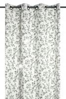 Zasłona gotowa CLARINE 140x260 cm gałązki ptaki krem retro bawełna BOHO